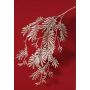 Branche de mimosa artificielle RENGU, argent, 110cm
