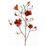 Branche de magnolia en velours JACKA, orange foncé, 105cm