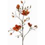 Branche de magnolia en velours JACKA, orange, 105cm