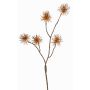 Branche artificielle de hamamélis NUMBAT avec fleurs, orange, 70cm, Ø6cm