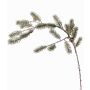 Branche décorative de sapin ORVILOS avec pommes de pin, vert-blanc, 85cm