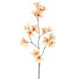 Branche de fleurs artificielles « trompette de jasmin » AURINA, couleur pêche, 90 cm
