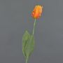 Fleur artificielle Tulipe perroquet UAKARI, orange-jaune, 65cm, Ø6cm