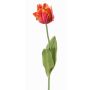 Fleur artificielle Tulipe perroquet UAKARI, rouge-fuchsia-orange-vert, 65cm, Ø6cm