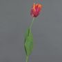 Fleur artificielle Tulipe perroquet UAKARI, rouge-fuchsia-orange-vert, 65cm, Ø6cm
