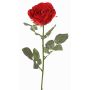 Rose en tissu HUSA, rouge, 75cm, Ø10cm