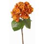 Hortensia artificiel CHIDORI, orange, 60cm, Ø18cm