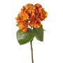 Hortensia artificiel CHIDORI, orange, 60 cm, Ø 18 cm
