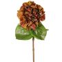 Hortensia artificiel CHIDORI, rouge-orange, 60 cm, Ø 18 cm