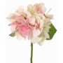 Hortensia artificiel CHIDORI, crème-fuchsia-vert, 30cm, Ø13cm