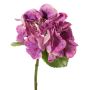 Hortensia artificiel CHIDORI, violet-crème, 30 cm, Ø 13 cm