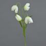 Fleur artificielle Fritillaria meleagris SANEM, blanc, 45cm, Ø3cm