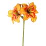 Fleur artificielle hémérocalle NEULIDA avec fleurs, orange-rouge, 65 cm, Ø 11 cm