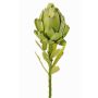 Fleur d'artichaut en tissu JENBALA, verte, 35cm, Ø7cm