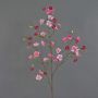 Branche de fleurs de pommier artificielle SADAKA avec des fleurs, fuchsia-rose, 100cm