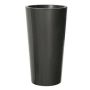 Vase à plantes rond et haut THERESITA en plastique, avec insert, kit d'arrosage, anthracite, 61,5cm, Ø33cm