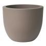 Pot rond ETRION en plastique, taupe, 61 cm, Ø 74 cm
