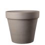 Pot de fleurs NUVENS en terre cuite, taupe, 54cm, Ø60cm