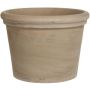 Pot de fleurs NORETH en terre cuite, grainé, marron, 32 cm, Ø 36 cm