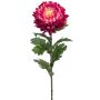 Fleur artificielle chrysanthème LAZO, rose vif, 75 cm
