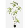 Arbre artificiel en mahogany KLEANA, troncs artificiels, vert, 180 cm