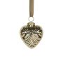 Cœur Suspension de Noël NUMI en verre, doré, 8cm