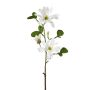 Branche de fleurs artificielles Magnolia étoilé BLOVI, crème, 60cm