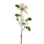 Branche de fleurs artificielles Magnolia étoilé BLOVI, vert clair, 60cm