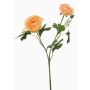 Branche décorative de renoncules FLORANCE, couleur pêche, 45 cm