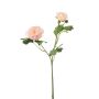 Branche décorative Renoncule FLORANCE, rose-saumon, 45 cm