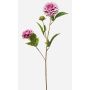 Branche artificielle de dahlia CEVAST, violet-crème, 70 cm, Ø 7-8 cm