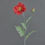 Faux Coquelicot LISSIE, rouge, 70cm, Ø12cm