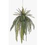 Fougère épée décorative en pot suspendu MAXROL, motte de terre, racines, suspendue, verte, 85 cm