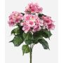 Hortensia artificiel DORJA sur tige, rose, 40 cm