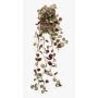 Plante retombante artificielle saxifrage SAELFES sur tige, vert-bordeaux, 85 cm