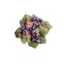 Couronne de bougie décorative STELLAN avec symphorines, bourgeons, lilas-saumon, Ø10cm