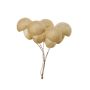Légumes décoratifs Champignon THAYET, 6 pièces, beige, 12cm
