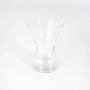 Vase en verre transparent LIZZY, forme de sablier, 19,5cm, Ø14cm