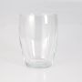 Vase décoratif en verre HENRY, bombé, transparent, 19cm, Ø13,5cm