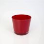 Pot à plantes en verre ALENA, rouge, 12,5cm, Ø14,5cm