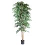 Plante artificielle Ficus benjamina AKAHI, tronc naturel, vert, 240cm