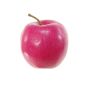 Fruit décoratif Pomme HENNY, fuchsia-rouge, 8,5cm, Ø8cm