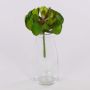 Aeonium artificiel GERTRUDE sur piquet, vert-rouge, 13cm