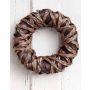 Couronne décorative SMOKEY, brun, Ø27cm