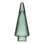 Verre déco Sapin de Noël RICON, métallisé, vert, 26cm, Ø9,5cm