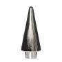 Verre déco Sapin de Noël RICON, métallisé, argenté, 26cm, Ø9,5cm