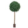 Boule de laurier décorative BRANIMIRO en pot décoratif, tronc naturel, 290cm, Ø135cm