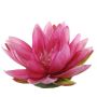 Fleur de lotus décorative SUADO, flottante, fuchsia, Ø14cm
