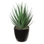 Agave decipiens artificiel KNUT, cache-pot, vert-rouge, 18cm