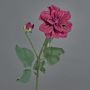 Branche de fleurs artificielle Dahlia GINGER, collection écologique, rose foncé, 60cm, Ø10cm